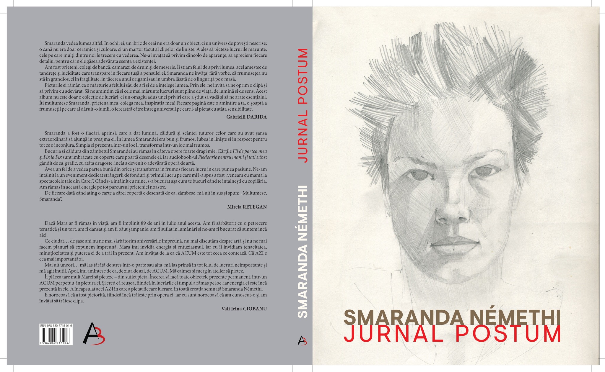 Volumul Jurnal postum l-am conceput pe mai multe secțiuni, pentru a releva fațetele multiple ale artistei-diariste. Cea dintâi, Help Smaranda, se mărginește să transcrie blogul tinerei care luptă pentru viață. Din momentul în care a căpătat teribilul verdict medical, a devenit un model pentru cei suferinzi de aceeași maladie. Partea secundă, Jurnal de Facebook, se află în prelungirea celei dintâi, cu notații mai scurte, ca urmare a faptului că boala avansa galopant, iar scrisul ajungea o corvoadă. Este motivul pentru care uneori se fac doar trimiteri la articole, piese muzicale sau amintiri din trecut. O bună parte din economia textuală a tomului este dedicată artistului plastic. Debutând cu un album foto rememorativ, care re-scrie în imagini scurta odisee terestră a Smarandei, de la fetița de 3 ani, la copila care merge la prima împărtășanie, la studenta cocoțată pe schele în cadrul atelierelor de restaurare de la Palermo ori alături de artiști consacrați la Expoziția Portes Ouvertes de la Paris, ca invitat special, în preajma lui Murivale, prin Roma sau Stockolm, aceasta va continua cu ciclurile de lucrări ale Smarandei și avem aici o paletă expresivă diversă, de artist matur, hăruit, aspect evidențiat încă de Autoportretul făcut la 19 ani, prezent pe coperta I a cărții. Descoperim Desene în peniță reflectate în suita Micul Prinț, Arbori sau ca ilustrație de carte pentru volumul de pamflete politice Aventurile papagalului galben, unde remarcăm o excelentă transpunere caricaturală text-imagine, cu un umor fin și burlesc deopotrivă, lucrări în ulei pe pânză, dispuse în ciclurile Lucruri mărunte sau în puzzle-urile din Anatomia sărutului, unde asistăm la un viraj expresionist, corporal, iar feminitatea nu e nici idealizată, nici vulgarizată, ci expusă în fragmente, în puzzle-uri, în anatomii parțiale. Culoarea se transformă în carne picturală, iar structura lucrărilor — împărțirea în panouri, segmente, module — sugerează o corporalitate în re-construcție.
Poetica Smarandei e una a suferinței optimiste – o formulă paradoxală, poate, dar care traduce un modus vivendi. Autoarea transformă durerea în exercițiu de frumusețe. Ea alege să zâmbească, să își vopsească buzele roșii, să alerge. Durerea nu este nicicând romantizată, ci confruntată frontal, cu decență și luciditate. Boala e de-scrisă, observată, domesticită uneori, astfel încât speranța se impune ca un gest de auto-construcție. Jurnalul postum al Smarandei impresionează printr-o simplitate dureroasă și o autenticitate deconcertantă, o confesiune nealterată de artificii stilistice, în care emoția brută înlocuiește orice urmă de retorică ornamentală, într-un limbaj precis, a ochiului care vede și simte deopotrivă, reușind să traducă firesc, potrivit, realitatea cea mai acablantă. Există o evidentă schimbare de ton între primele fraze, unde realitatea bolii este acceptată aproape tehnic („investigații aprofundate”), și finalul, unde intervine o notă de disperare cenzurată cumva cu pudoare. 
Mărturisirea „întotdeauna am crezut că anul în care voi face 33 de ani va fi anul meu de succes” capătă o dimensiune tragic-ironică, relevând conflictul dintre așteptările personale și brutalitatea destinului, un exemplu  al felului cum odiseea vieții poate fi impusă de forțe exterioare, eludând proiectele personale. Avem un jurnal de suferință, cu toate convențiile acestui tip de discurs: notă personală, adresare directă către lector, solicitările de solidaritate. În lipsa unei concluzii elaborate, apelul final („mulțumiri acelora care îmi strângeți pumnii...”) funcționează ca un punct de sprijin emoțional, oferind textului un echilibru fragil între speranță și resemnare. Astfel, suntem părtașii poveștii unei lupte, secundate de expresia unei conștiințe artistice care metamorfozează suferința în lexeme amprentante, fără patetism, dar cu o franchețe indelebilă.
Textul melanjează relatarea obiectivă cu apelul emoțional, creând o punte între rațional și afectiv. Detaliile medicale precise („adenocarcinom cu mutația ALK pozitiv”, „Crizotinib”, „Ceritinib”) ancorează discursul în realitatea crudă a bolii, conferind transparență autenticistă. Condeiera nu doar că-și expune suferința, ci o explică, o cuantifică, oferind cititorului o perspectivă clară asupra luptei pe care o duce. Schimbarea de tonalitate devine evidentă spre final, când relatarea clinică lasă loc rugăminții directe: „Ajută-mă să îmi cumpăr pastilele și să câștig lupta cu cancerul!”. Formulat imperativ, enunțul marchează momentul implicării directe a lectorului, nu ca simplu spectator pasiv, ci în ipostaza de potențial salvator.
Există evenimente-cheie care configurează acest volum. Cel dintâi îl constituie diagnosticul: „Mai rău decât mi-am imaginat” (18 ianuarie 2014) devine un șoc un șoc tăcut. Fără preludii, fără compasiune: „tumoare multiplă la plămânul drept și tumoare pe creier”. Dramatismul nu rezidă din ton, ci din ceea ce nu se spune – spațiul gol dintre cuvinte, în care lectorul amușinează hăul care se cască în viața diaristei. Specificitatea acestui moment constă în răceala obiectivității clinice, care ajunge astfel și mai sfâșietoare. Evenimențialul se instaurează din plin, cu un realism sec, care frapează. E debutul unui război spiritual și biologic deopotrivă.
Un al episod este acela al morții părintelui: „Adio, Tati!” Un moment de durere în dublu registru: Smaranda, aflată deja în luptă cu extincția, este martor și fiică în fața stingerii tatălui său. Textul e dislocat între propria fragilitate și durerea celuilalt. Nu avem un doliu clasic, ci o despărțire en raccourci, în care pierderea părintelui ajunge o reflecție a propriei potențiale dispariții. Fragmentul e redactat într-o liniște terifiantă, cu sincope, care denunță durerea. Confesiunea din „Am plâns” (august 2014) ne face părtașii uneia dintre cele mai umane și înduioșătoare mărturisiri. Nu pentru că plânsul ar fi o manifestare singulară, ci pentru că rezidă dintr-un paradox: nu este generat de tristețe, ci de fericire: fericirea de a fi iubită, de a avea 10 pastile care echivalează cu 10 zile în plus de viață. Lacrimile devin simbolul unei victorii intime împotriva fricii – o emoție pură, fără retorică, fără machiaj.  Episodul „Prostule de cancer…” te devastează. Avem un monolog visceral adresat bolii. Autoarea personalizează cancerul, i se adresează direct, îl confruntă: „Dacă mor eu, mori și tu”. Această răsturnare a raportului de putere este copleșitoare. Nu boala o devorează pe ea, ci ea o reduce la tăcere prin discurs. Smaranda transformă boala într-un personaj pe care îl ridiculizează, îl admonestează, îl amenință. Acest text e o mantră de supraviețuire, o scenă de luptă mitologic-biblică, a lui David cu Goliath, a unui eu vulnerabil și un tu parazit.
Smaranda nu renunță la rujul roșu, la hainele colorate, la ritualurile de cochetărie. Această alegere nu e frivolă, ci manifestă: frumusețea devine o armură simbolică. Gestul, estetic, de cosmetizare este, in facto, un act existențial, o formă de a-și păstra integritatea în fața unei boli care descompune corpul. „Zombi”, „prostule de cancer”, „ce bine arăt în metrou” – toate sunt expresii ale unei voci narative care refuză să dramatizeze artificial. Râsul constituie o tehnică de supraviețuire în jurnalul Smarandei: o pauză comică printre intubații, puncții, metastaze, în  care umorul e o alegere curajoasă, un antidot etic și estetic. Ea își exprimă frust dorința: „Aș vrea, aș vrea să nu mai am cancer”, într-un text aparent infantil, ce se derobează de orice convenție, refuzând masca serenității asumată cotidian. Este expresia unui dor visceral, imposibil, dar rostit fără resemnare, un strigăt care nu cere explicații, ci speră la un miracol. Simplitatea devine cutremurătoare, iar enunțul capătă iz testamentar, o rugăciune rostită onest într-o lume post-creștină. „Operație pe creier” se traduce textual printr-o postare scurtă, dar simbolic încărcată. Mulțumirile exprimate sunt un mod de a alunga frica. Prin recunoștință, Smaranda reușește să structureze realitatea, să-i dea un sens într-un moment de vulnerabilitate extremă. „Oare Kara știa?” se învesmântează într-o calină tandrețe. Intervenția pisicii Kara, care linge taman locul unde fusese tumoarea, deschide întrebări despre intuiția animală, dar și despre apropierea dintre suferință și tandrețe. „Nu-i ironic?” devoalează absurditatea sistemului românesc care, deși găsește tratamentul salvator, nu îl poate administra. Persiflarea se împletește cu revolta. Boala Smarandei devine și o luptă cu birocrația, nu doar cu biologia. „Am plâns” relevă un moment de catharsis. Nu lacrimile ne emoționează, ci motivul lor: fericirea. Smaranda plânge de fericire pentru că este iubită și pentru că are acces la viață încă 10 zile. O pastilă devine echivalentul unei promisiuni existențiale. În „Am rămas perplex” descrie cum, într-o banală călătorie cu metroul, își surprinde reflecția și realizează că e „diferită”. Însă nu în sens tragic. Privirea celorlalți nu o mai doare – zâmbetul a devenit deja formă de rezistență. „Zombi” este un text halucinant în care se autodefinește astfel în urma efectelor secundare ale tratamentului. Ironia și autoportretul grotesc sunt măști care camuflează disperarea, dar nu o eludează. Jurnalul ajunge astfel o formă de artă performativă. Scriitura e hibridă: diaristică, confesivă, militantă, poetică, vizuală, deoarece autoarea însăși e în același timp pacient, poet, artist și activist. 
În partea secundă, Jurnal de Facebook, Smaranda Némethi își transformă pagina personală într-o agoră digitală, un spațiu în care confesiunea se suprapune cu pledoaria pentru speranță, iar intimitatea devine, voit, publică. Specificul acestei secțiuni constă în sinceritatea necosmetizată: nu e un jurnal scris pentru a fi „publicat”, ci o formă spontană de rezistență poetică prin socializare. Postările devin ritualuri ale curajului. Smaranda reușește să-și conserve umorul în momentele de vulnerabilitate extremă. Confesiunea capătă valoare estetică fiindcă e însoțită de luciditate, o luciditatea de laser, eliberatoare: „Am fost diagnosticată cu tumoare multiplă la plămânul drept și tumoare pe creier. Deși nu fumez, fac sport și mănânc fructe…” Contrastul între viața „corectă” și boala „injustă” degajă o ironie amară, iar Viața se reconfigurează: nu mai este o succesiune de evenimente, ci o negociere zilnică cu moartea, purtată cu zâmbet, machiaj și sarcasm.
 „Mi-am colorat unghiile și buzele în roșu” este un gestul estetic transformat în unul de supraviețuire. Frumusețea este revendicată ca o armă în lupta cu efemeritatea, o poetică a rujului roșu ca demnitate feminină. „Project Happy” devine în acest context o decizie estetică și morală: să trăiască doar pentru bucurie, o postură artistică similară cu minimalismul japonez – fiecare zâmbet devine o rezistență în fața neantului. „Pisicile veghează” reia motivul felinelor domestice, laitmotivuri recurente, entități văzute ca ghizi sufletești, martori și prelungiri ale umanului. Relația cu pisicile umple golul dintre lumea de aici și posibilul „dincolo”. Un alt segment este dedicat universului oniric, precum în „Visez o fetiță. Brunețică. Ca taică-său.” Visul devine spațiu al rezilienței. Dorința de maternitate, refuzată biologic, este afirmată oniric, într-o poetică a visului ca posibilitate de recuperare simbolică a imposibilului. „Viața mea costă cât o casă cu piscină” reflectă brutal valoarea existenței în capitalism. Constatarea este făcută cu o autoironie tăioasă care o salvează de patetism, printr-un fel de lirism pecuniar. „Râuri de rimel” traduce empatia comunității, care e distilată într-o metaforă memorabilă. Rimelul – simbolul feminității – devine martorul unei solidarități colective, la Carei, când orașul copilăriei se unește, pe toate palierele, încercând să ajute salvarea concitadinei lor. 
Daniela Sitar-Tăut SMARANDA NÉMETHI JURNAL POSTUM